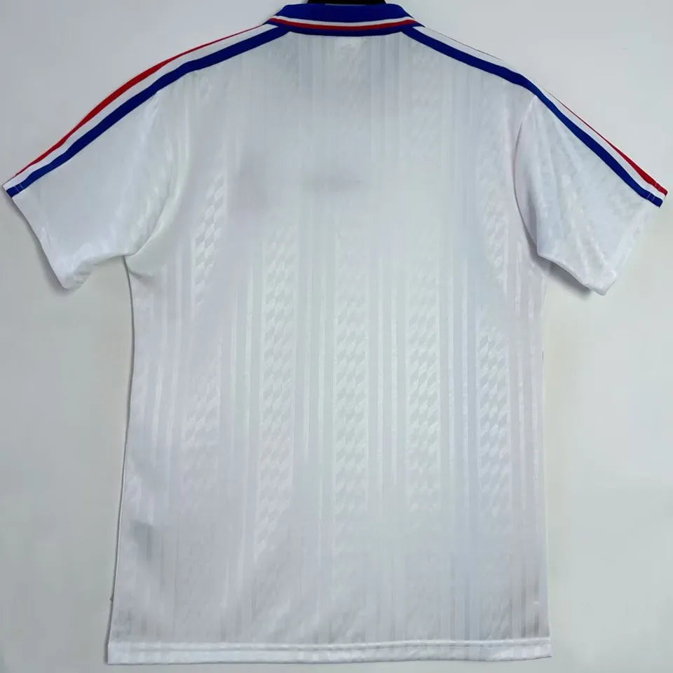 1994 France Away White Retro Soccer Jersey Back