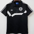 1988/1990 Germany Away Black Retro Soccer Jersey Front