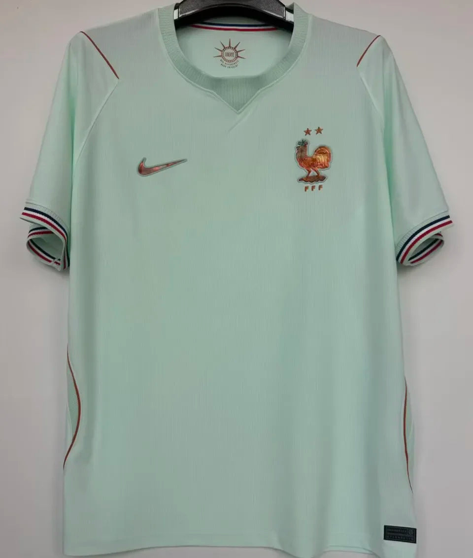 2026/27 France 1:1 Qualit Away White Fans Soccer Jersey Detail 2
