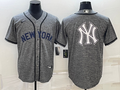 Men's New York Yankees Gray Authentic Player Jerseys