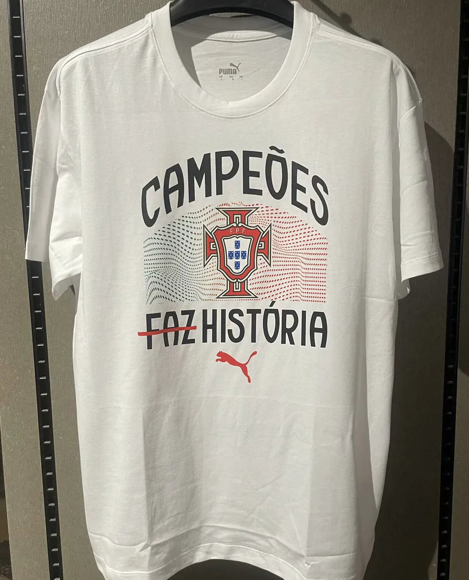 2025/26 Portugal CHAMPIONS White Pure Cotton Jersey Front