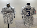 Men's New York Yankees Babe Ruth #3 Arctic Camo 2024 Salute to Service Limited Jerseys