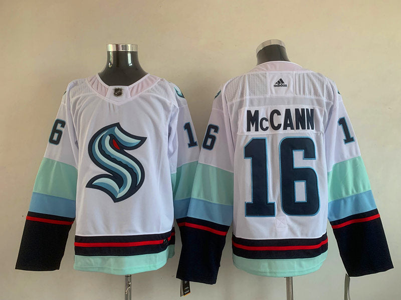 Men's Seattle Kraken Jared McCann #16 White Breakaway Player Jerseys