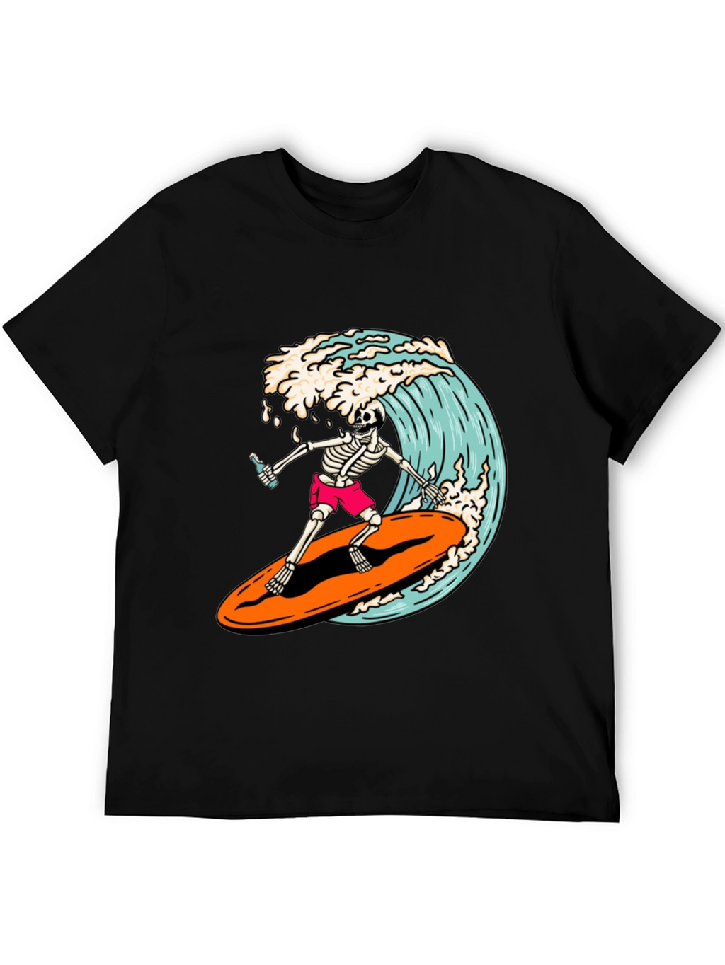 Surfing Skeleton Graphic Tee