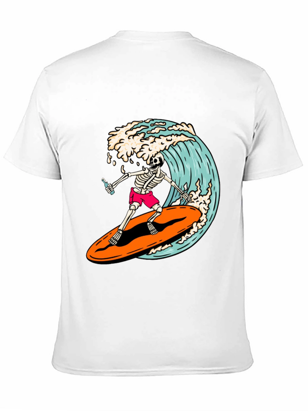 Surfing Skeleton Graphic Tee