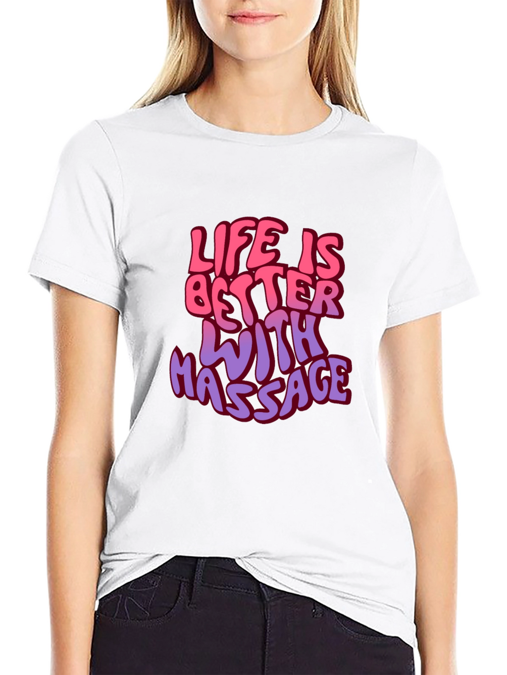 Life is Better with Massage Graphic T-Shirt