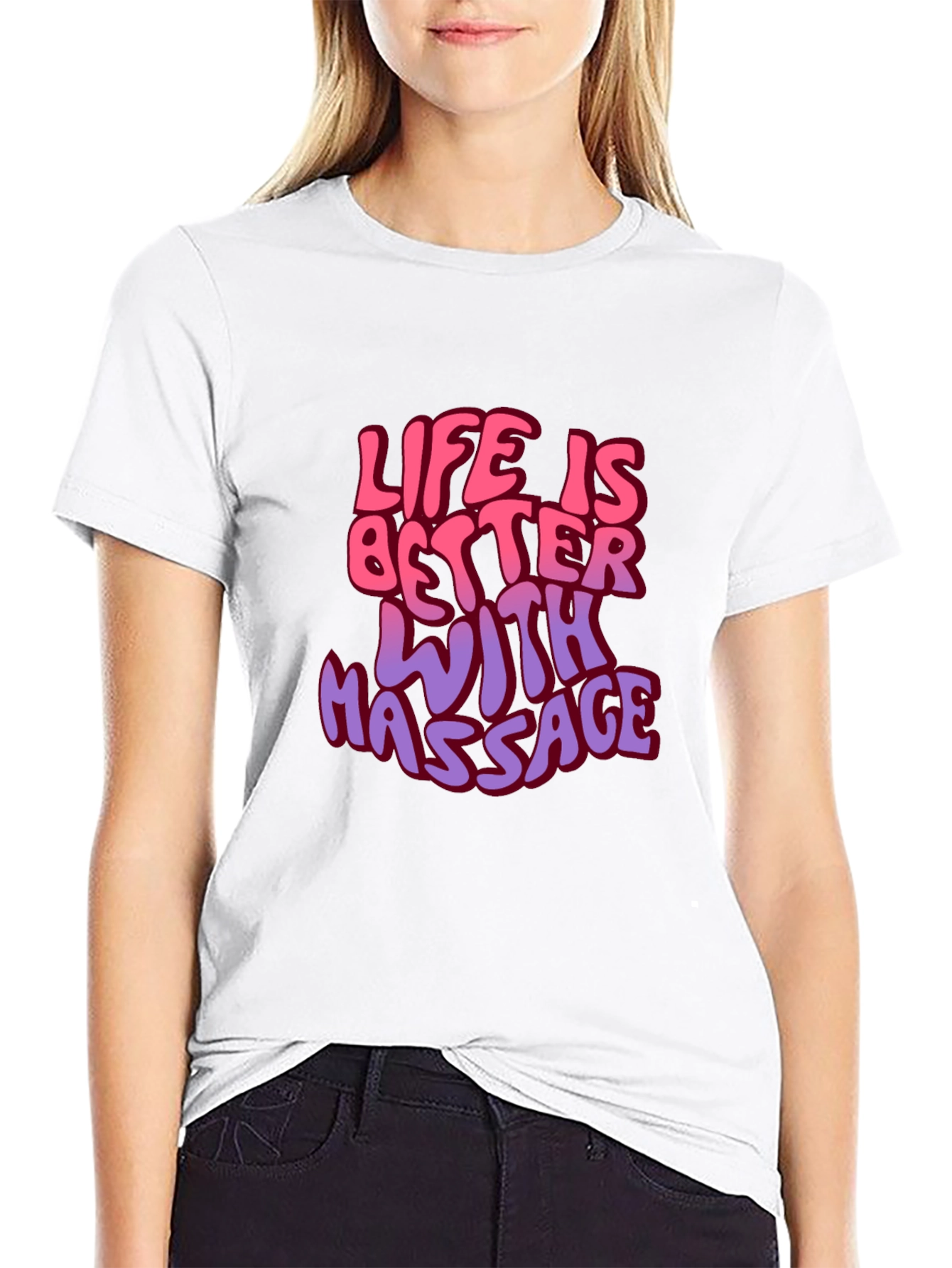 Life is Better with Massage Graphic T-Shirt