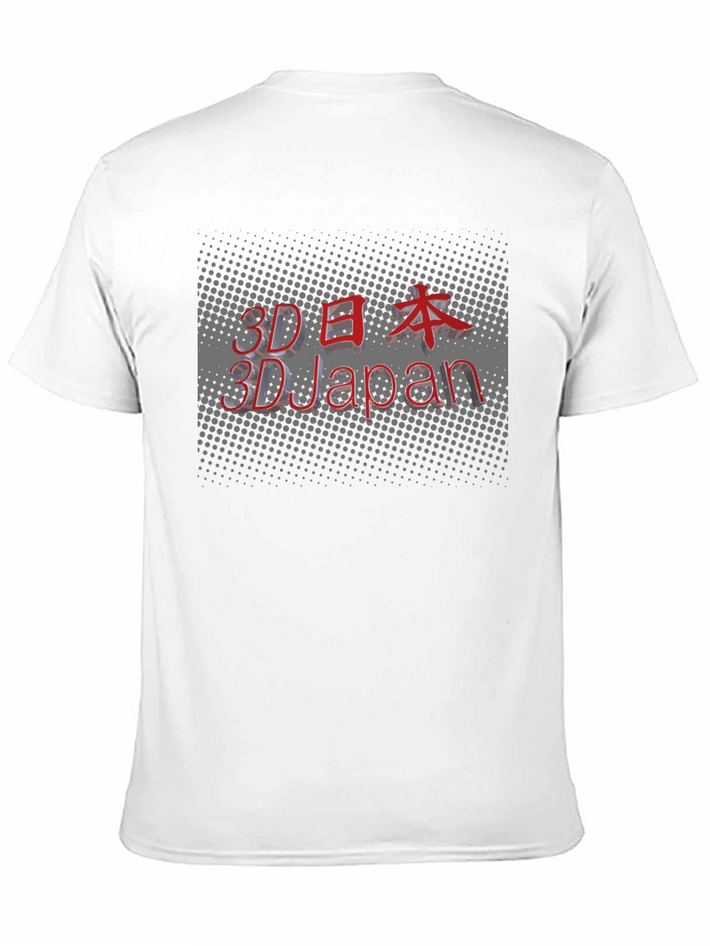 3D Japan Graphic Black T-Shirt