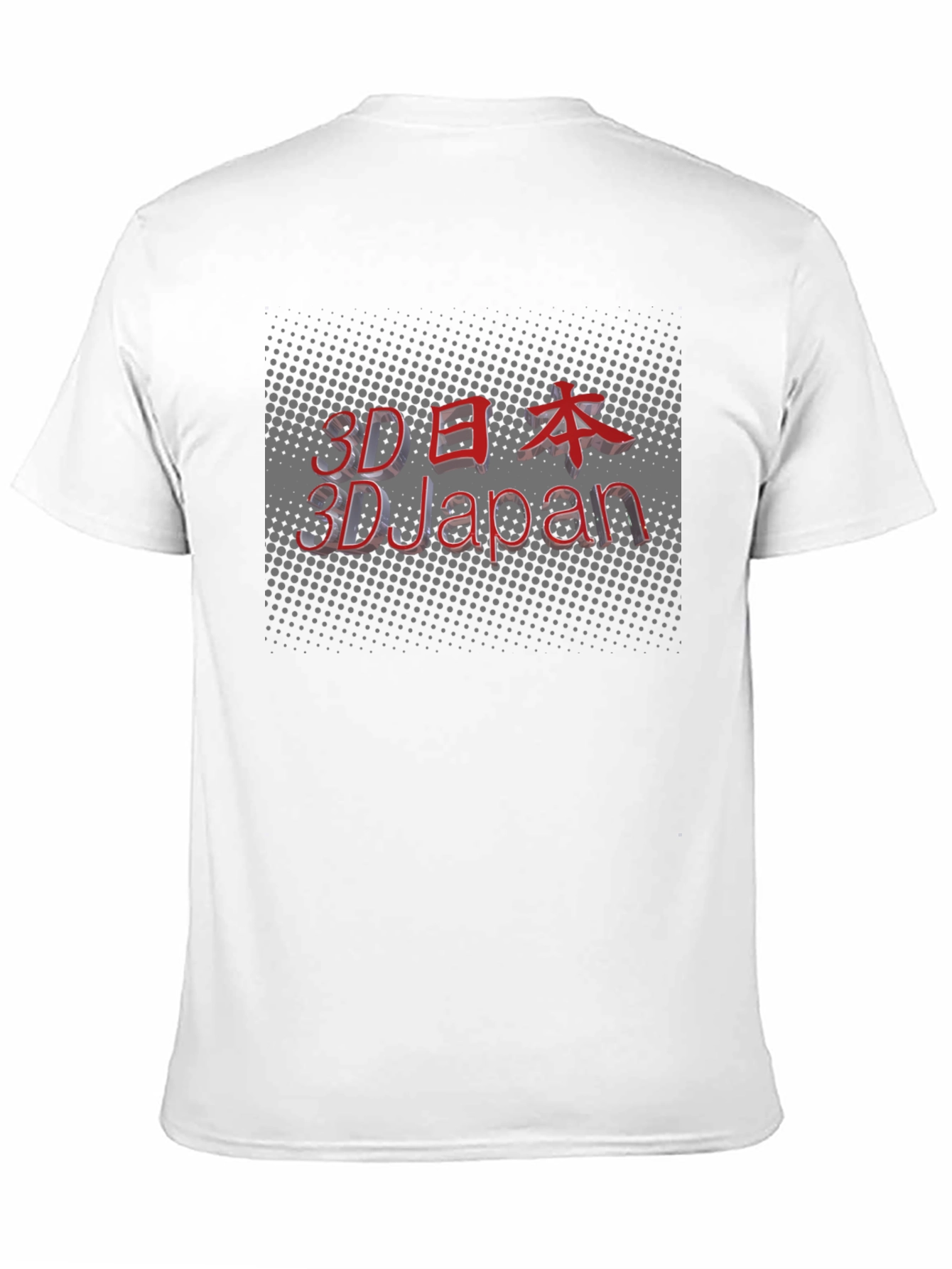 3D Japan Graphic Black T-Shirt