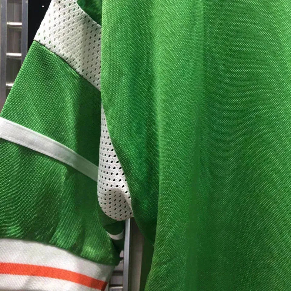 1988/90 Ireland Home Green Retro Soccer Jersey Detail 4