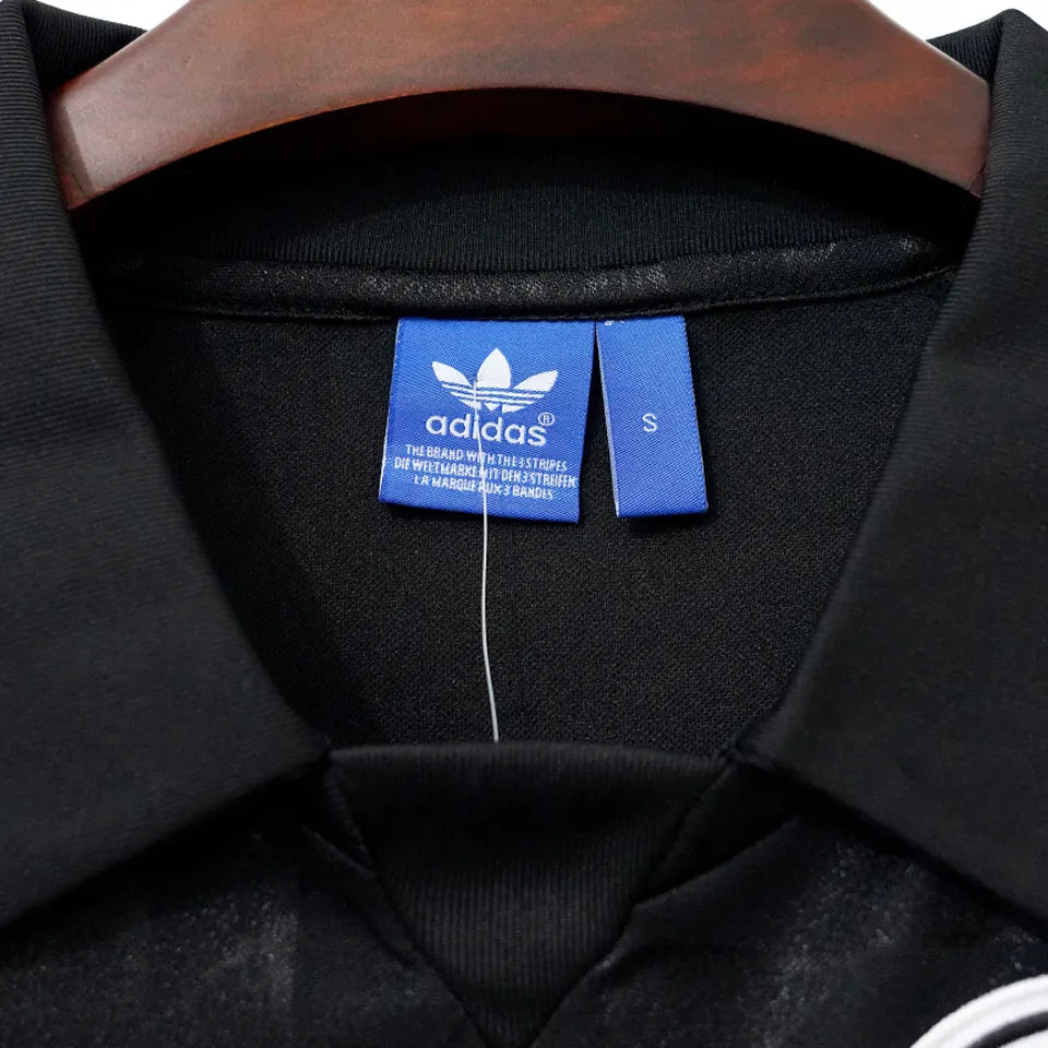 1988/1990 Germany Away Black Retro Soccer Jersey Detail 2