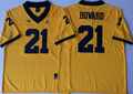 Men's Michigan Wolverines Desmond Howard #21 Yellow Alumni Player Game Jersey
