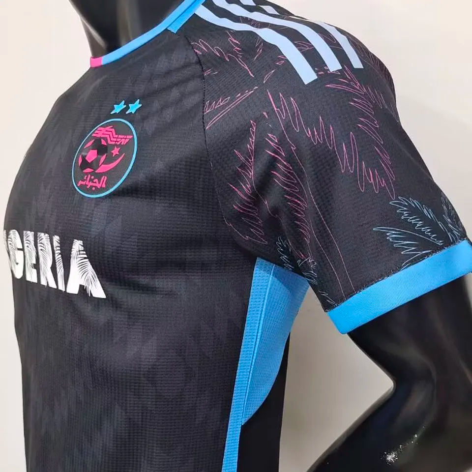 2024/25 Algeria Black Special Edition Player Version Jersey Detail 3
