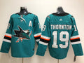 Men's San Jose Sharks Joe Thornton #19 Teal Home Breakaway Player Jerseys