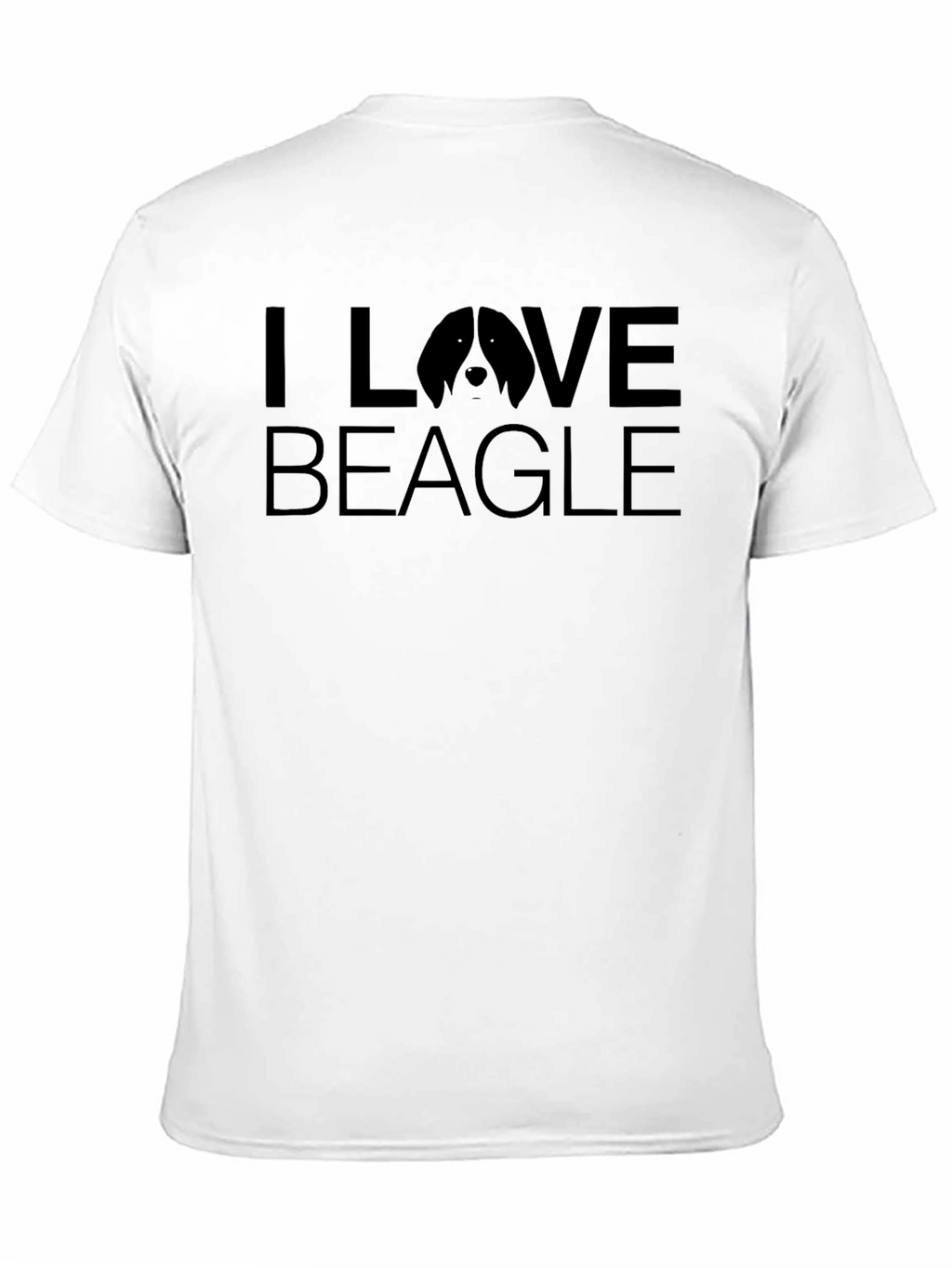 I Love Beagle Black Graphic Tee