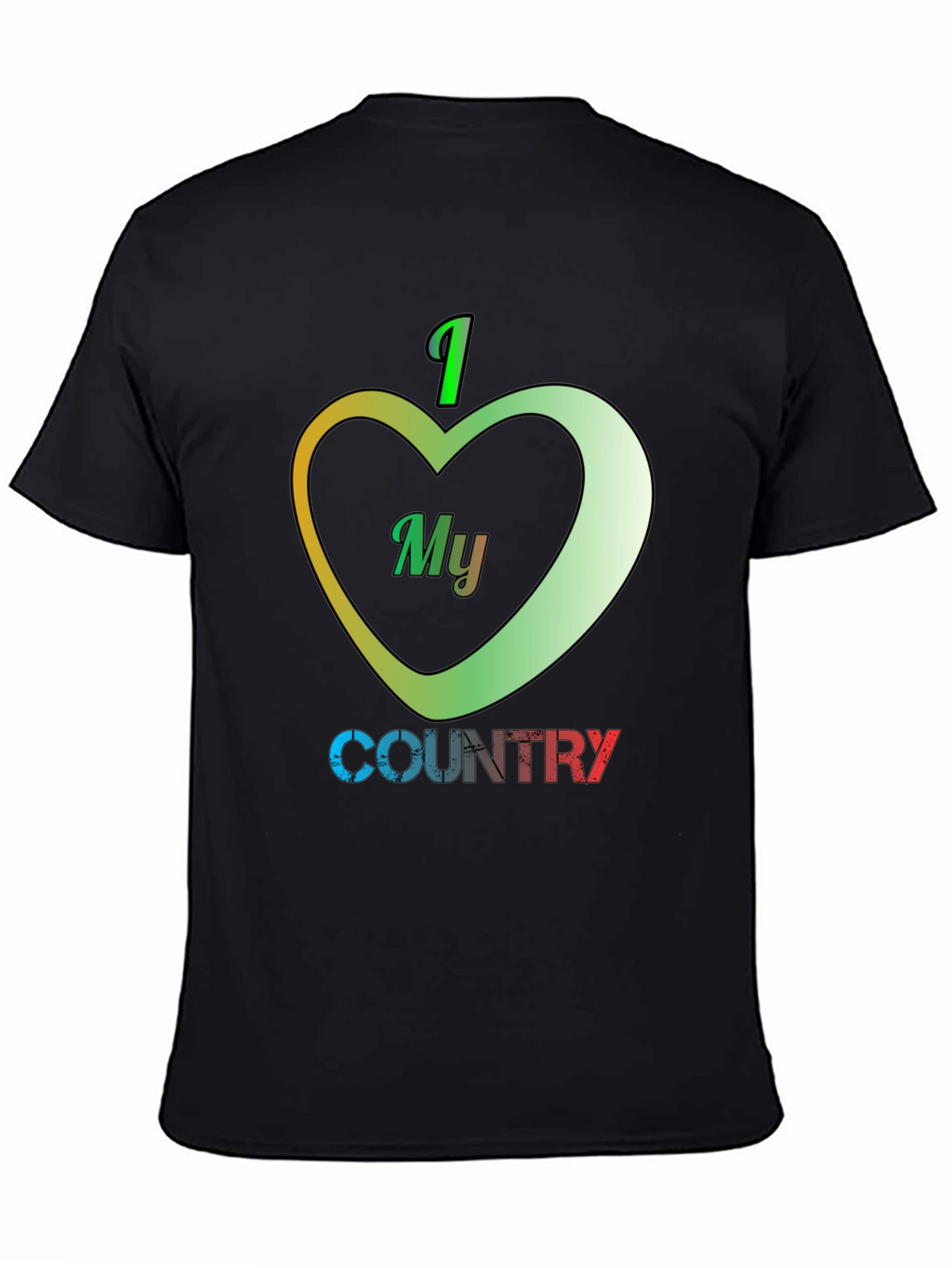 I Love My Country T-Shirt Patriotic Design