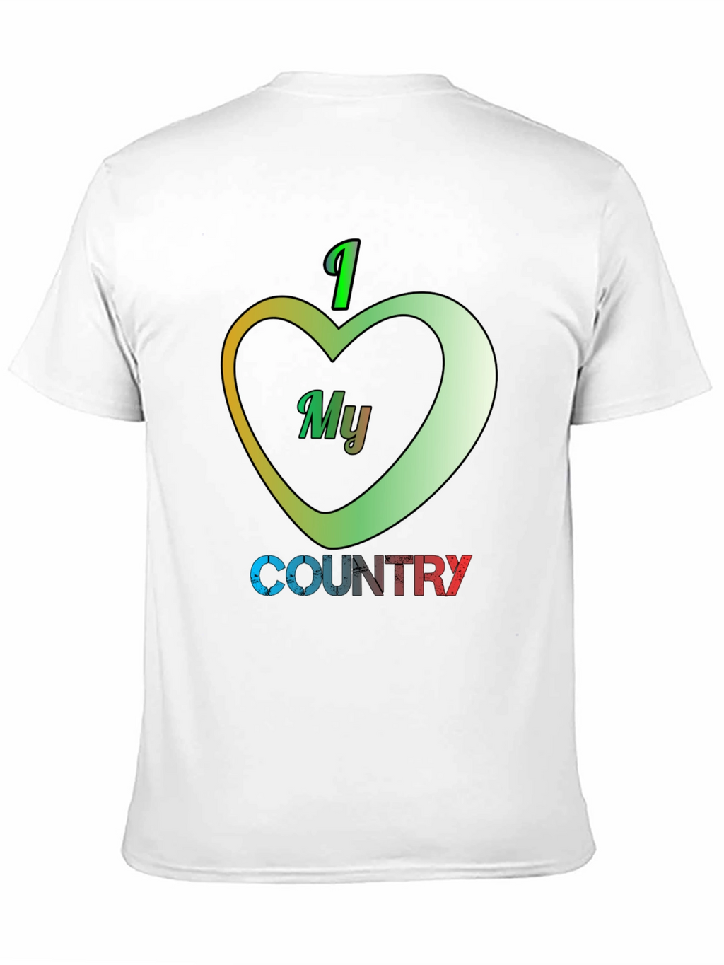 I Love My Country T-Shirt Patriotic Design