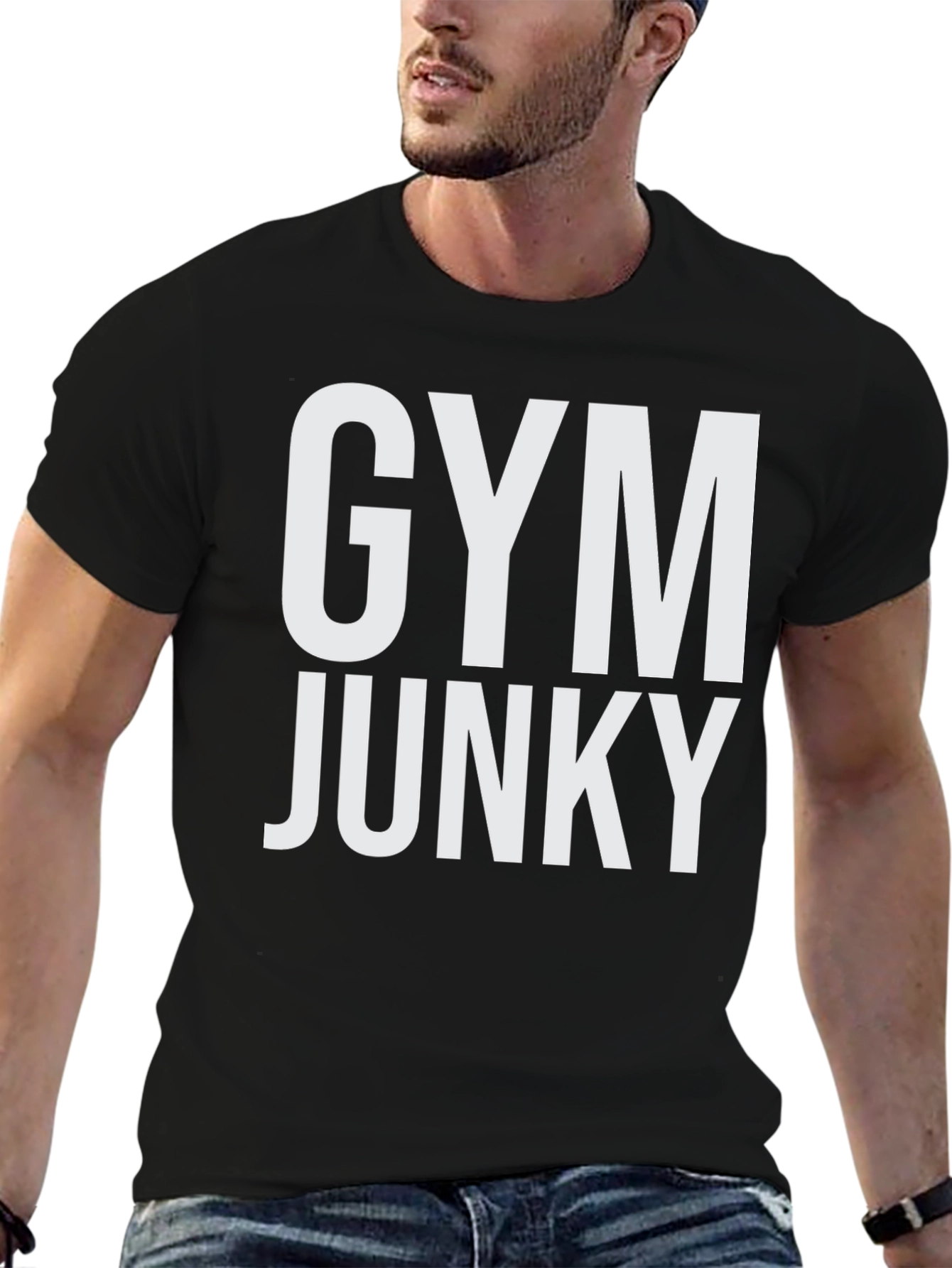Gym Junky Graphic Tee - Black
