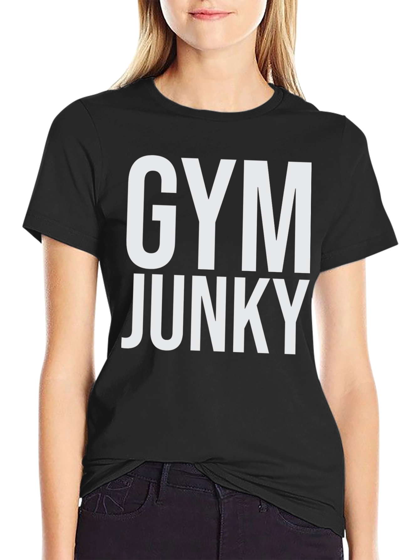 Gym Junky Graphic Tee - Black