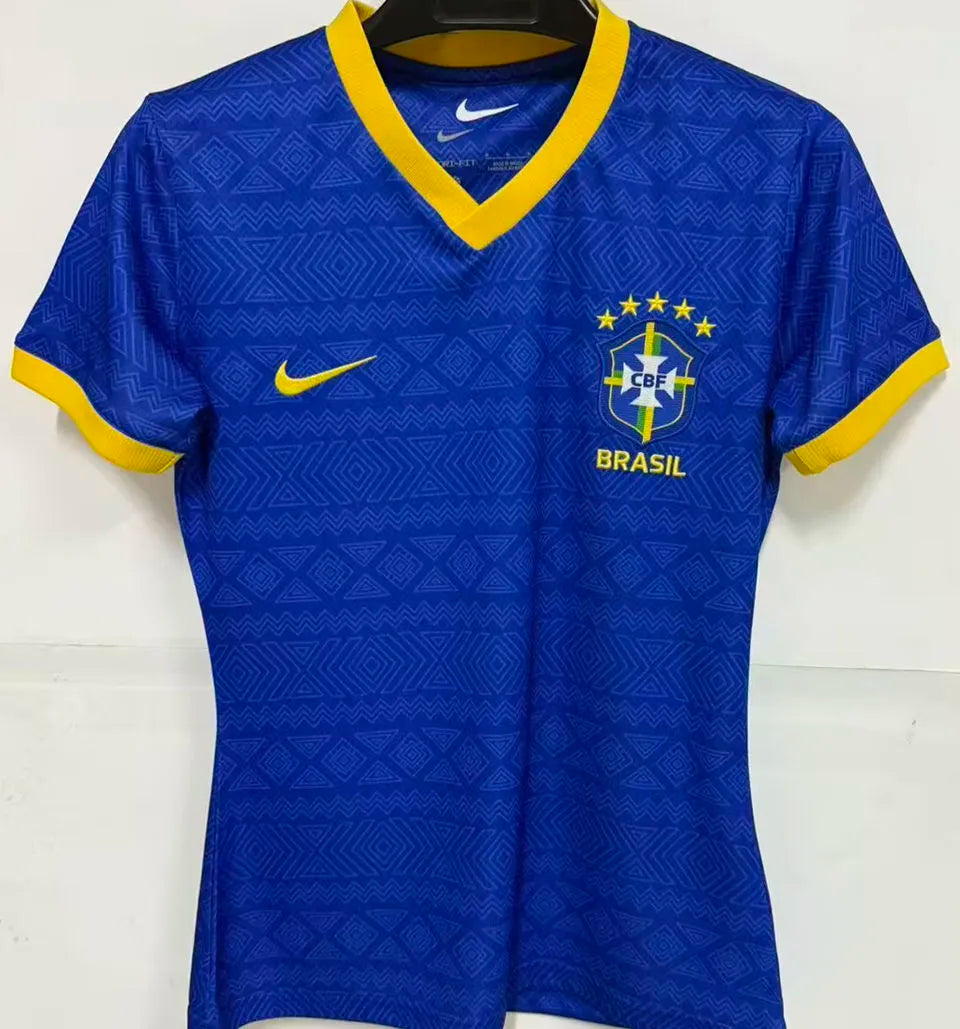 2026/27 Brazil Special Edition Blue Women Soccer Jersey 女 Front