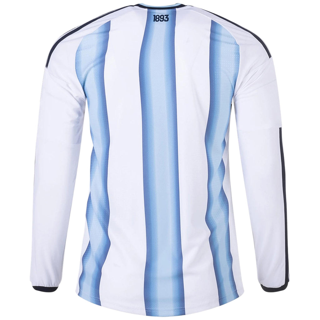 Argentina Home Match Long Sleeve Jersey Player Version World Cup 2026 Back