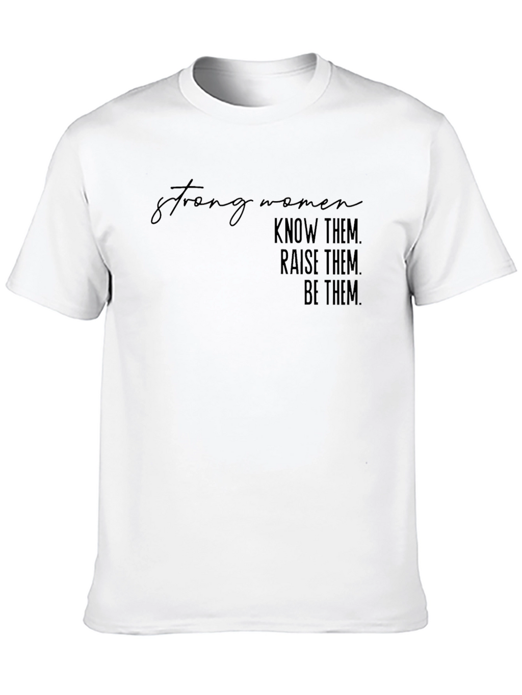 Strong Women Graphic Tee - Black