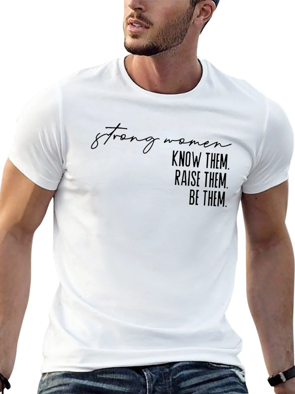 Strong Women Graphic Tee - Black