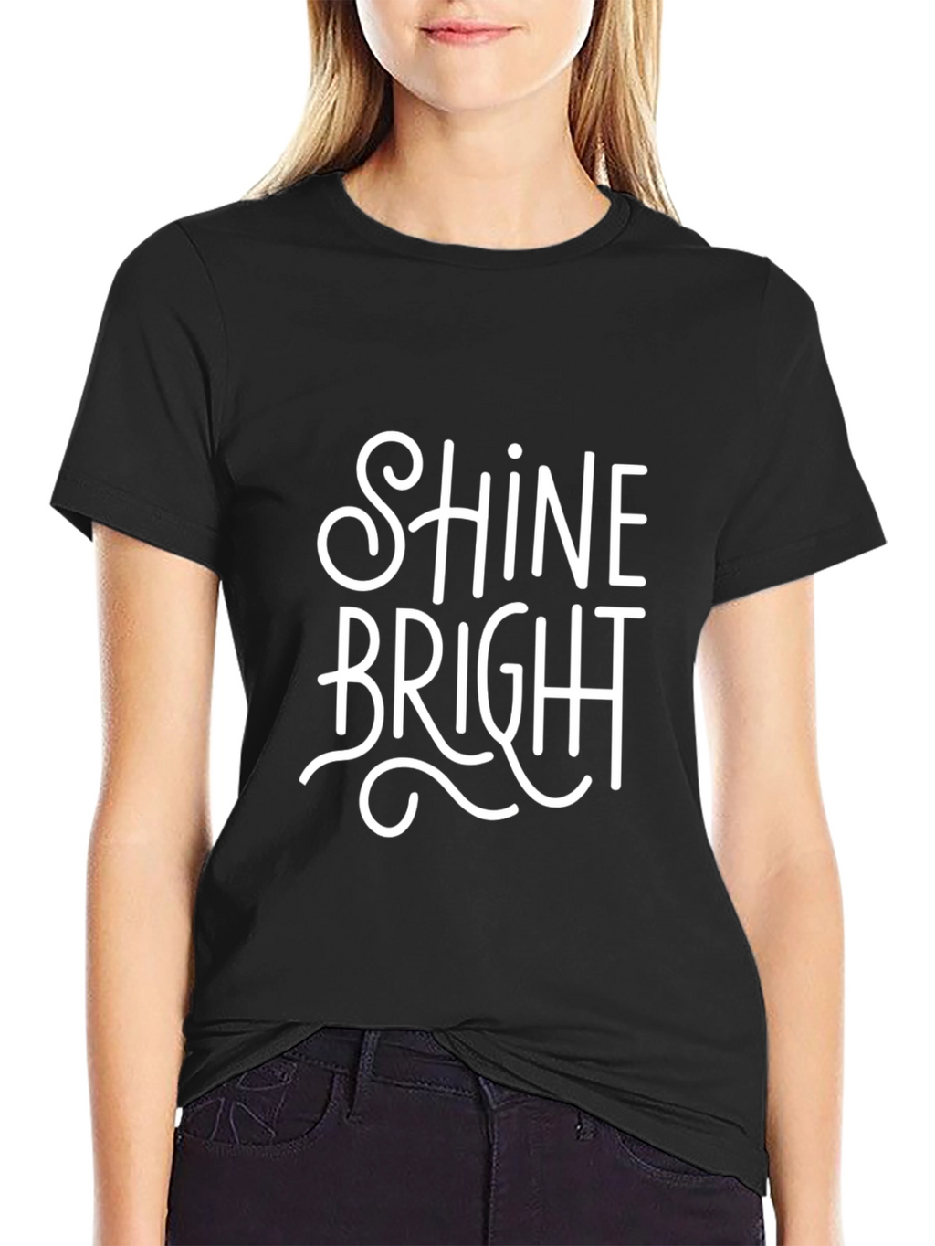 Shine Bright Graphic T-Shirt - Black