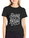 Shine Bright Graphic T-Shirt - Black