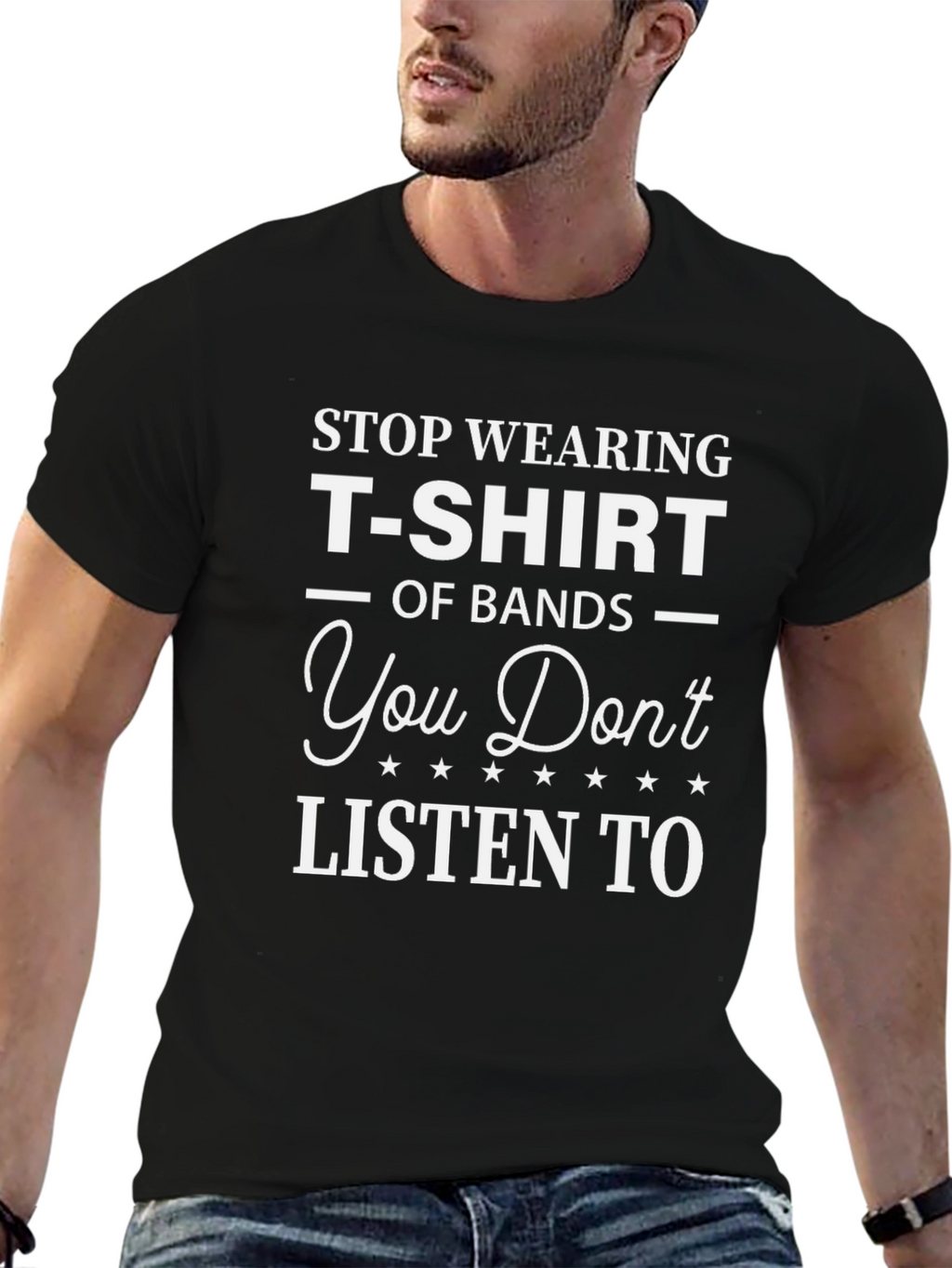 Funny Band T-Shirt - Stop Wearing