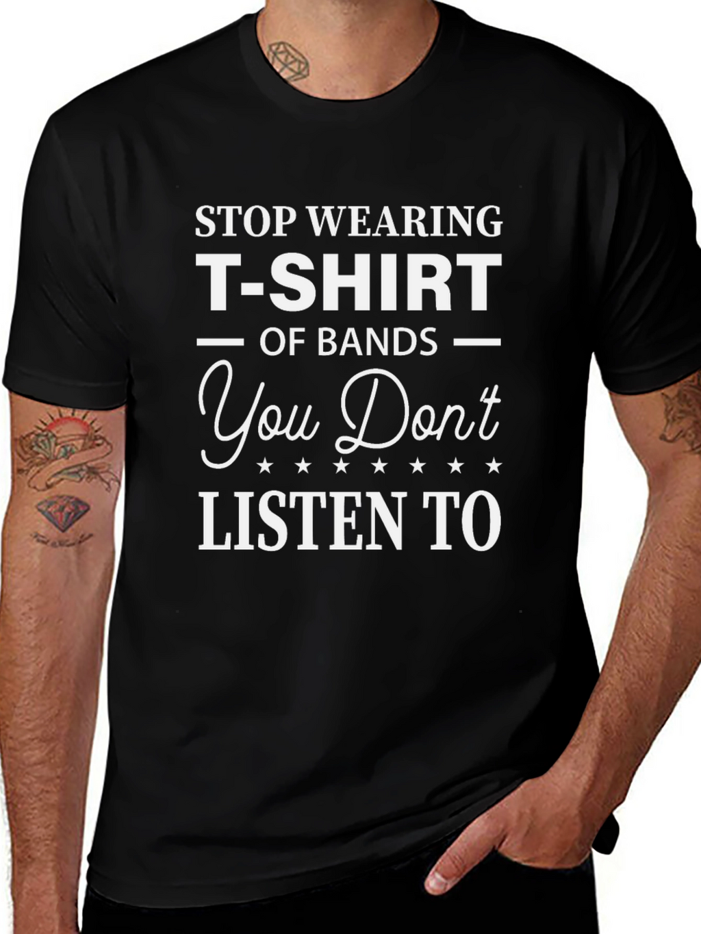 Funny Band T-Shirt - Stop Wearing