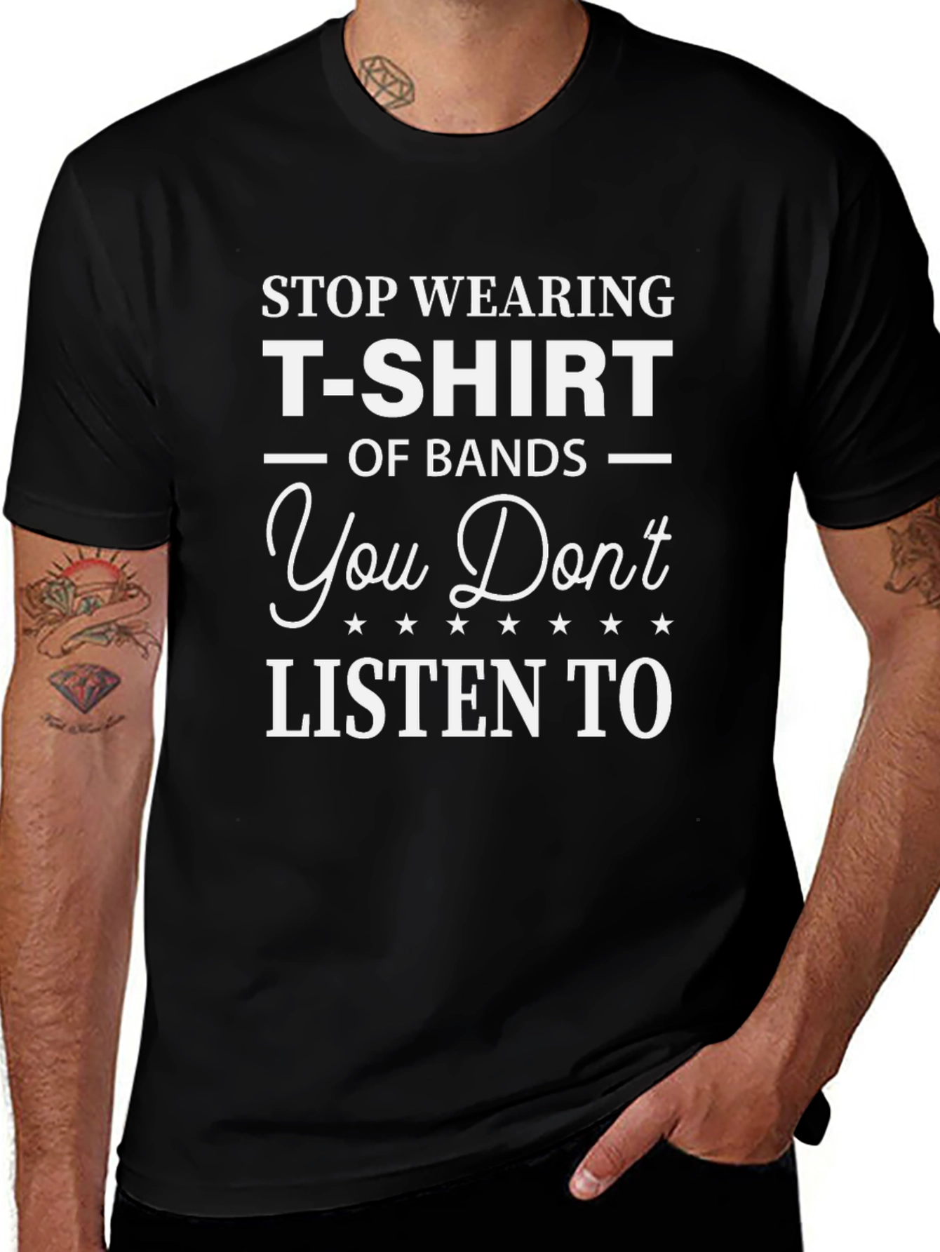 Funny Band T-Shirt - Stop Wearing