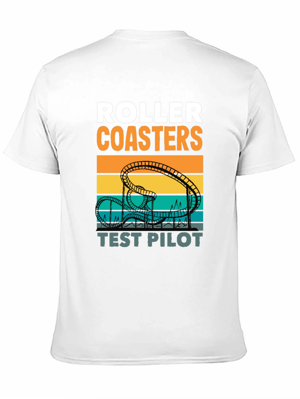 Roller Coasters Test Pilot Graphic T-Shirt