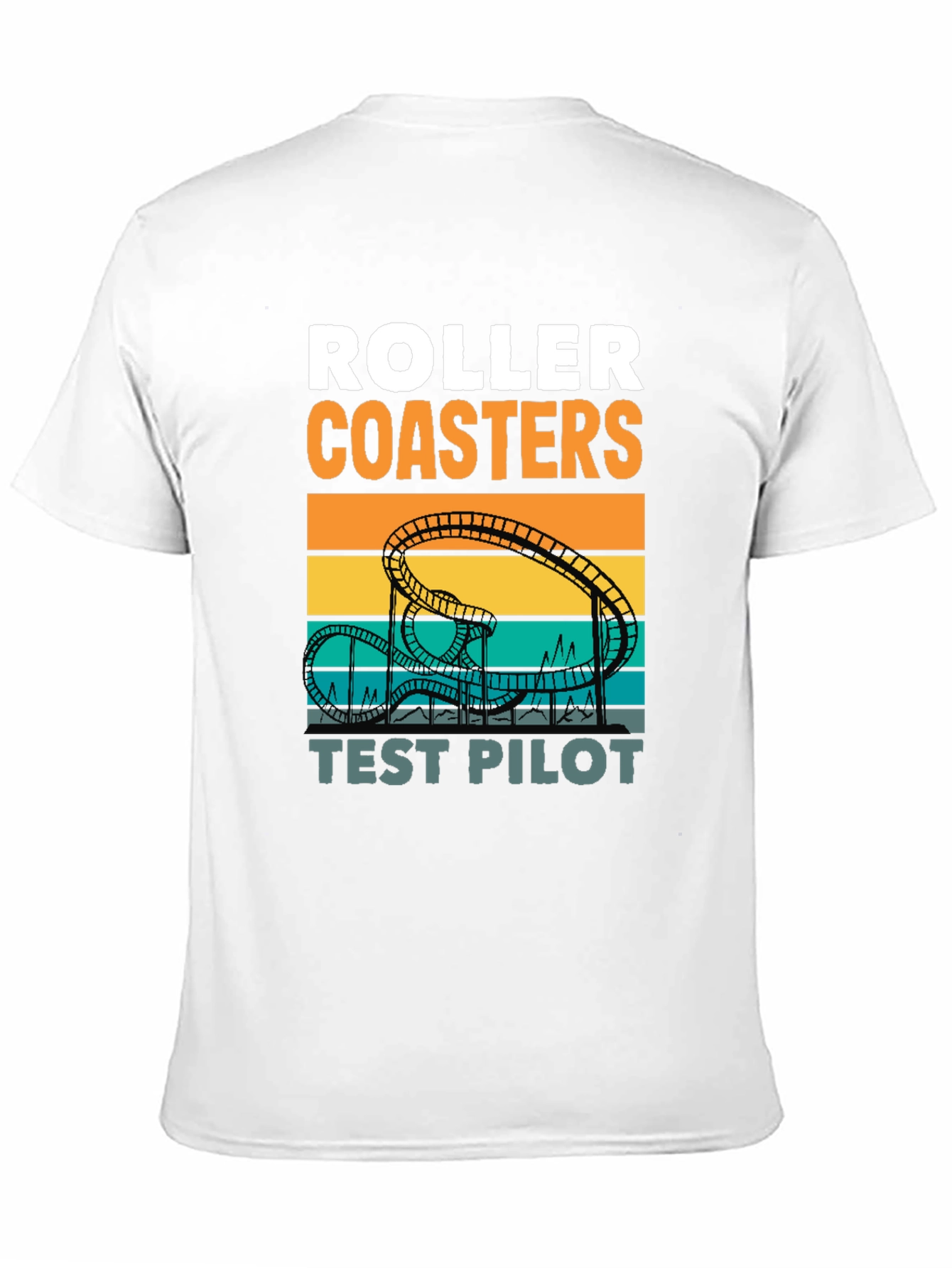 Roller Coasters Test Pilot Graphic T-Shirt