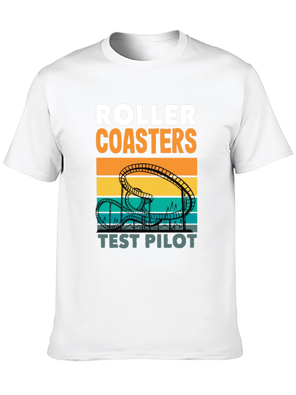 Roller Coasters Test Pilot Graphic T-Shirt