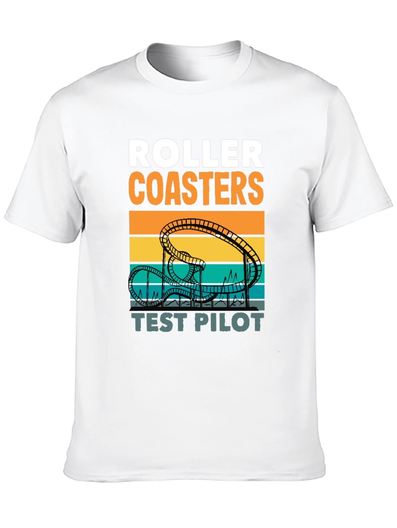 Roller Coasters Test Pilot Graphic T-Shirt