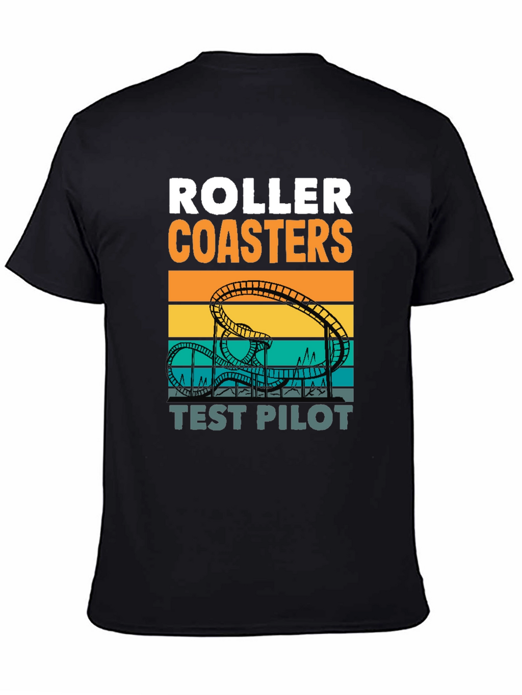 Roller Coasters Test Pilot Graphic T-Shirt