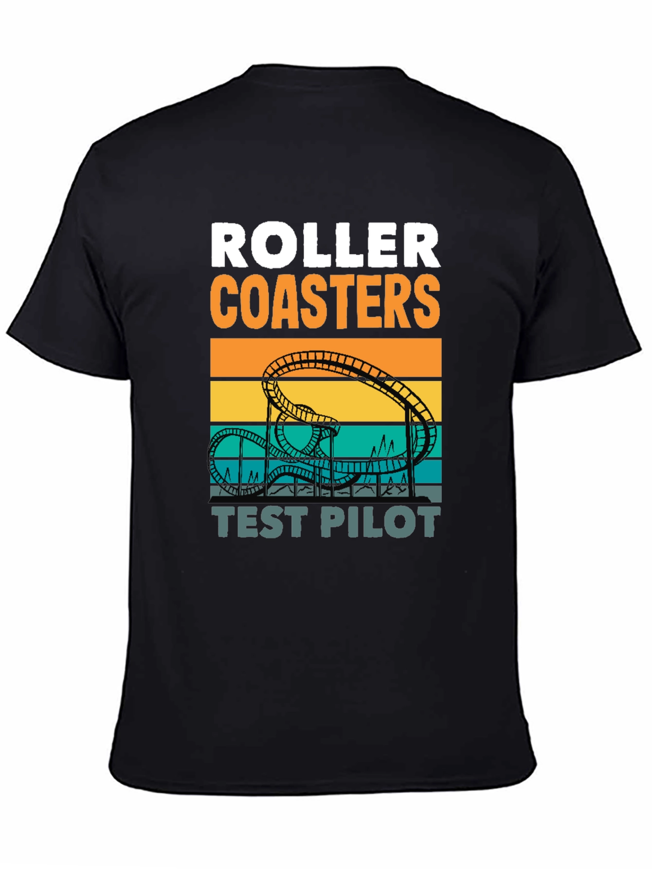 Roller Coasters Test Pilot Graphic T-Shirt