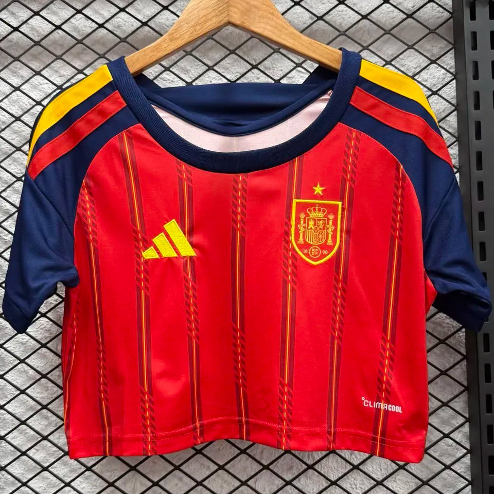 2026/27 Spain Home Red Women Soccer Jersey 女 Front