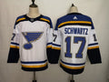 Men's St. Louis Blues Jaden Schwartz #17 White Breakaway Player Jerseys