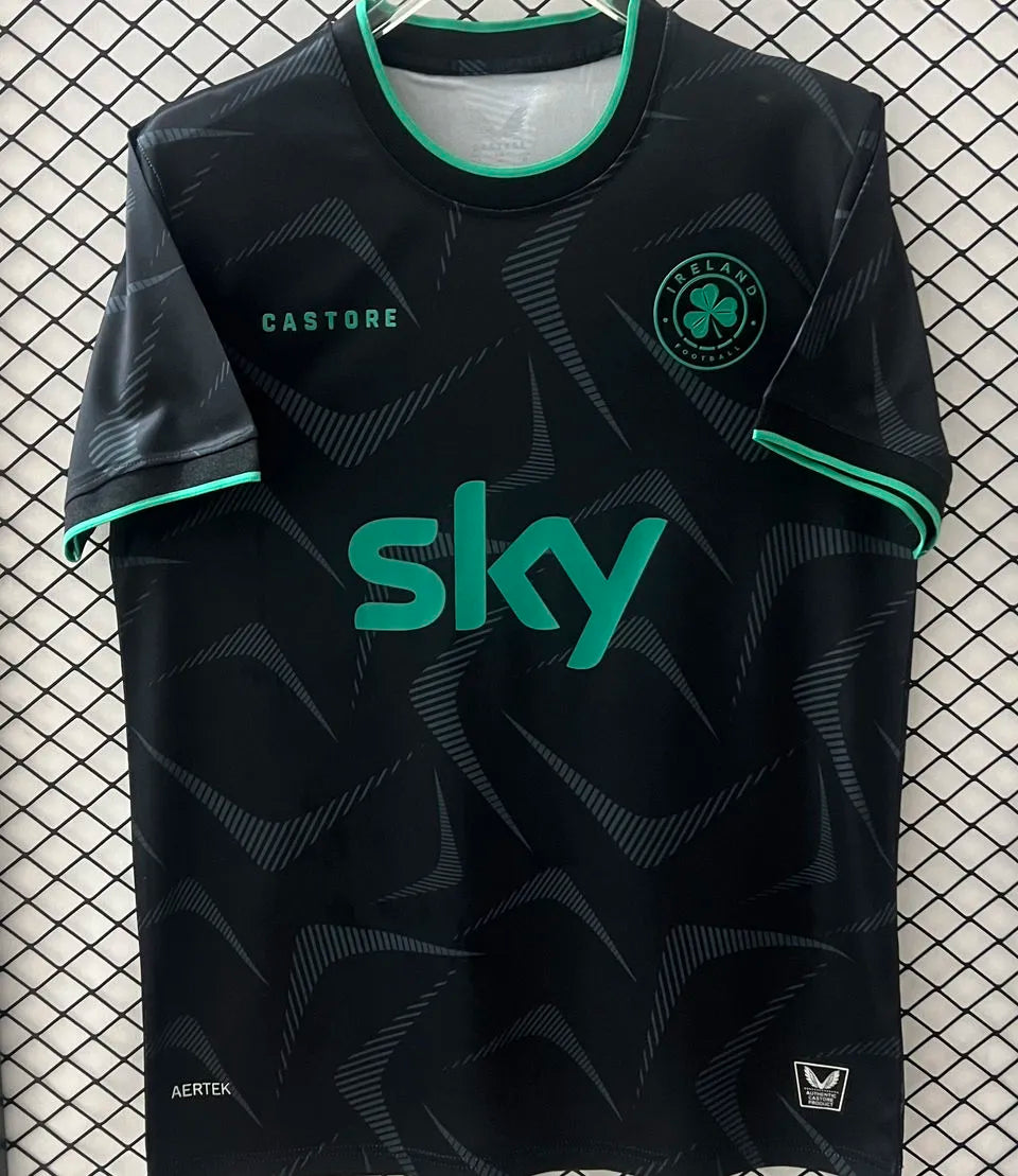 2026/27 Ireland Third Black Fans Soccer Jersey Front
