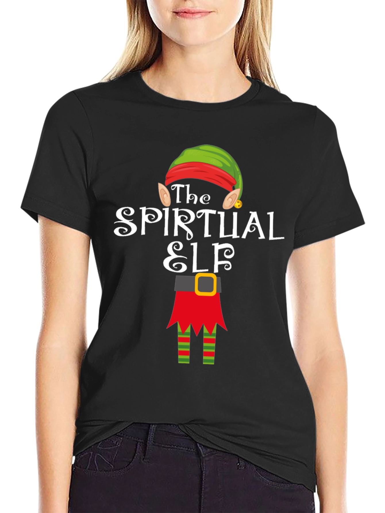 Spiritual Elf Graphic Tee - Christmas Holiday Shirt