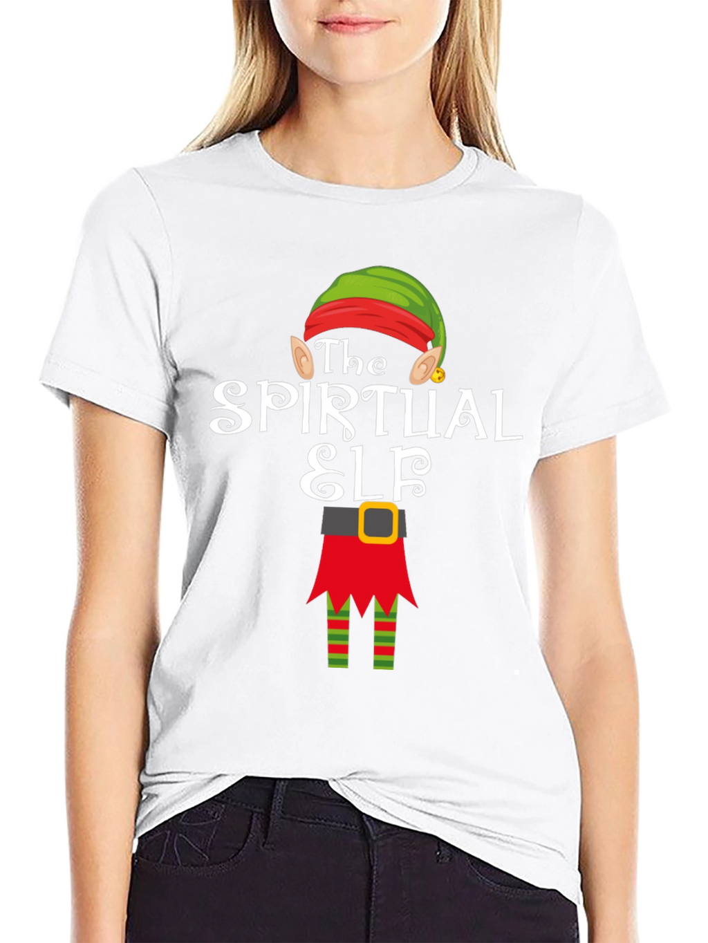 Spiritual Elf Graphic Tee - Christmas Holiday Shirt