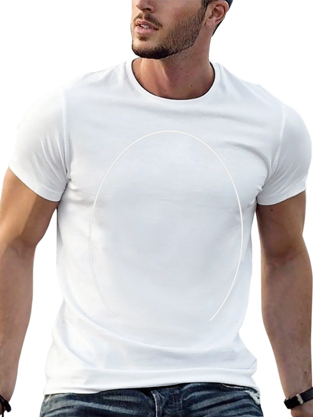 Mens Black Crewneck T-Shirt