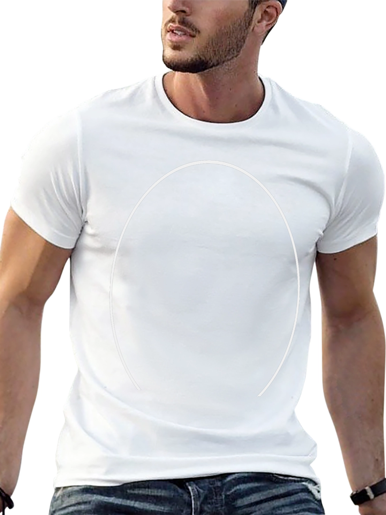 Mens Black Crewneck T-Shirt