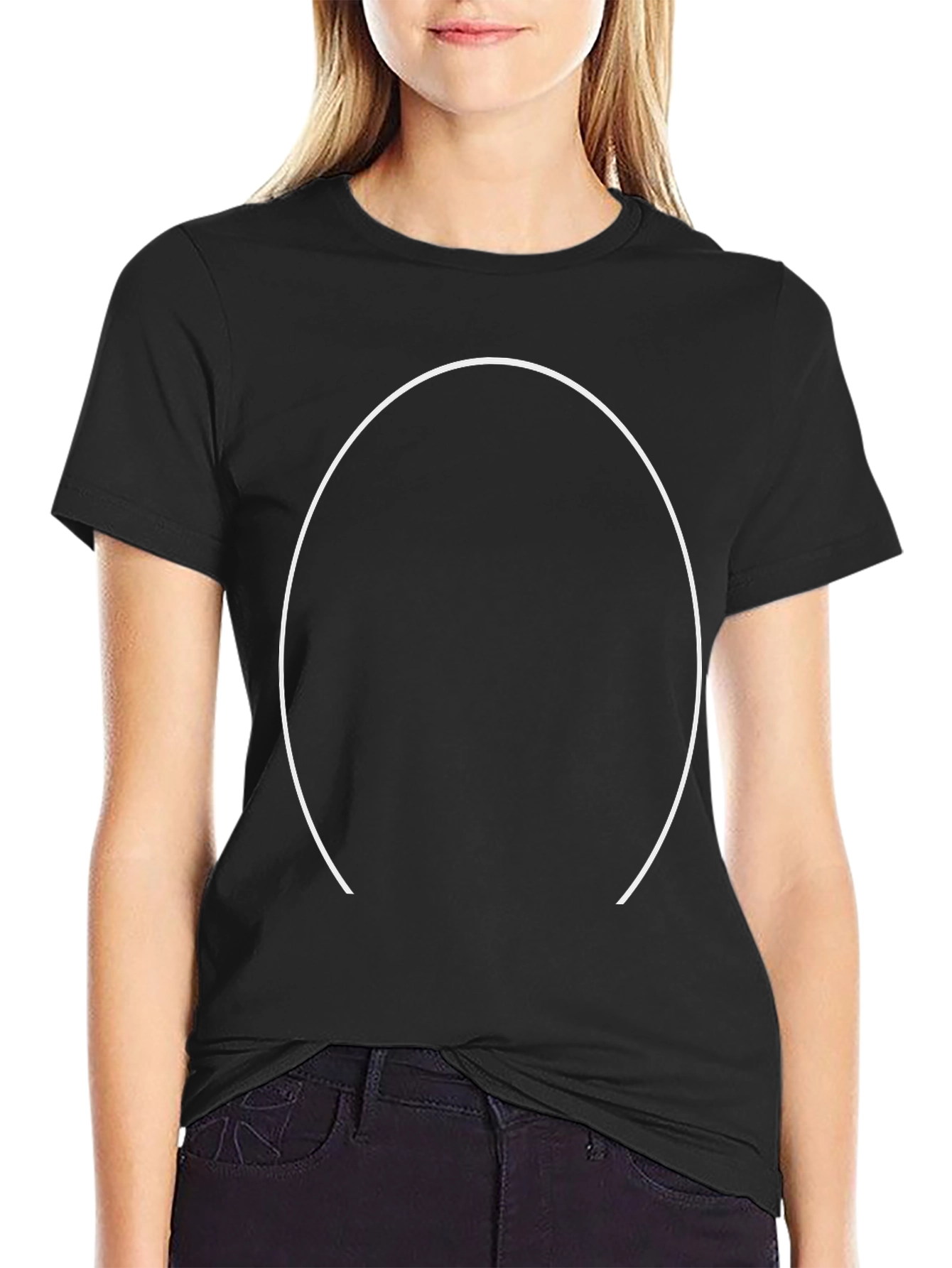 Mens Black Crewneck T-Shirt