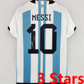 MESSI #10 Signature Version Argentina 1:1 Home Fans Jersey (3 Stars 3星 1字签名版) ★★ Front