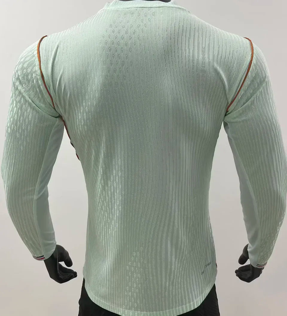2026/27 France Away Player Version Long Sleeve Soccer Jersey Back