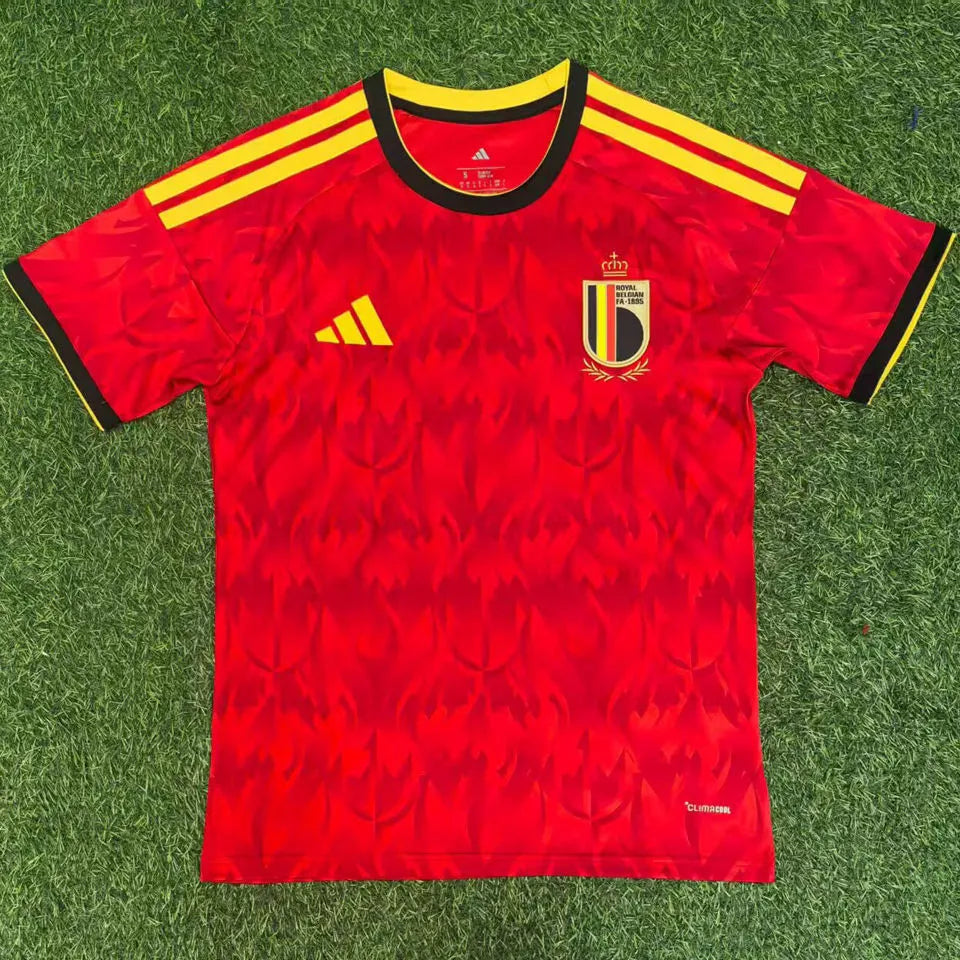 2026/27 Belgium Home Red Fans Soccer Jersey Front