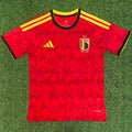 2026/27 Belgium Home Red Fans Soccer Jersey Front